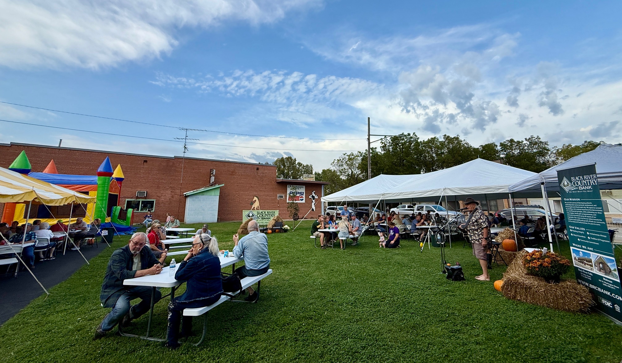 Staff working with clients